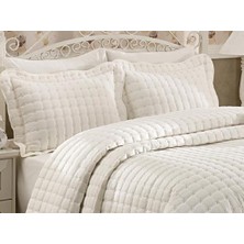 Baladi Home Çeyizlik Yatak Örtüsü ( 3 Parçalı Set ) Yıldız Kapitoneli ve Nakışlı