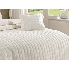 Baladi Home Çeyizlik Yatak Örtüsü ( 3 Parçalı Set ) Yıldız Kapitoneli ve Nakışlı