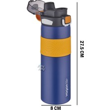Vagonlife Çelik Termos 800 ml Büyük Boy Tek Kapak Çift Kullanım Pipetli rahat Içim Kaydırmaz