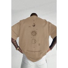 Teenage Millionaire Erkek The Moon Camel Bisiklet Yaka Oversize Salas T-Shirt