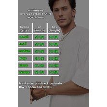 Teenage Millionaire Erkek Petrol Yeşili Basic Düz Baskısız Oversize Salas Boyfriend T-Shirt