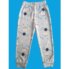 Çamaşır Bahçesi Kısa Kollu Desenli Çocuk Pijama Takım #baskılıçocukpijamatakım #mavidesenlipijama #çamaşırbahçesi