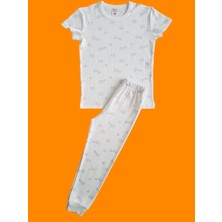 Çamaşır Bahçesi Kısa Kollu Desenli Çocuk Pijama Takım #baskılıçocukpijamatakım #yavrufildesenlipijama #çamaşırbahçesi