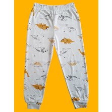 Çamaşır Bahçesi Kısa Kollu Desenli Çocuk Pijama Takım #baskılıçocukpijamatakım #sarıdinodesenlipijama #çamaşırbahçesi