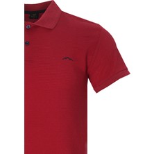 Varetta Erkek Bordo Polo Yaka Yazlık Pamuklu Kısa Kollu T Shirt