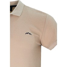 Varetta Erkek Taba Polo Yaka Yazlık Pamuklu Kısa Kollu T Shirt