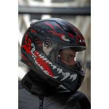 Ls2 Rapıd 2 Kaıju Mat Siyah-Kırmızı-Beyaz Kask