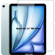 TEKNETSTORE IPad Air 11 Inç M2 Çip 2024 Uyumlu Nano Kırılmaz Ekran Koruyucu Şeffaf Esnek Cam Koruyucu Tam Uyumlu