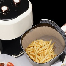 Fiona 20CM Hava Fritözler Fırın Fırın Tepsisi Kızarmış Tavuk Sepeti Mat Airfryer Silikon Pot Yuvarlak Yedek Izgara Tavası (Yurt Dışından)