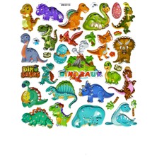 Limmy Sticker Kabartmalı Stiker Defter Planlayıcı Etiket SYD231 05 20 x 18 cm Sevimli Dinazorlar
