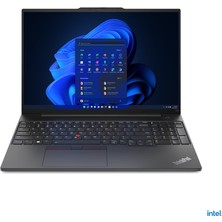 Lenovo 21JN0005TX, Thinkpad E16 Gen1, I5-1335U, 16&quot; Wuxga, 8gb Ram, 512GB Ssd, Paylaşımlı Ekran Kartı, Free Dos, Notebook