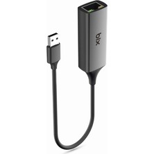 Bix Adp-08 USB 3.0 Gigabit Ethernet 10/100/1000Mbps RJ45 Dönüştürücü Adaptör