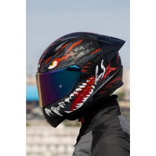 Ls2 Rapıd 2 Race Kaıju Mat Siyah-Kırmızı-Beyaz Kask