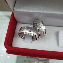 Silverfoni 925 Ayar Gümüş Alyans Kuvars