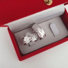 Silverfoni 925 Ayar Gümüş Alyans Kuvars