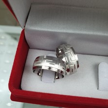Silverfoni 925 Ayar Gümüş Alyans Kuvars