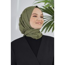 Loryan Scarf Floş Jakar Serisi Kazayağı Desenli Şal