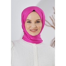 Loryan Scarf Floş Jakar Serisi Ağaç Kabuğu Desenli Şal