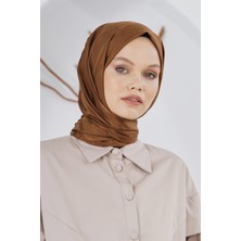 Loryan Scarf Floş Jakar Serisi Ağaç Kabuğu Desenli Şal