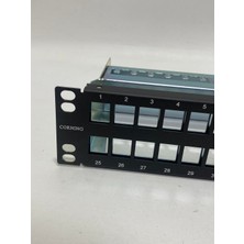 Corning 48 Port Boş Keystone Patch Panel 19INÇ CAXXSV-04808-C002