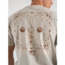 Only & Sons Erkek T-Shirt Gümüş 22029483 Onsmanuel Lıfe Reg Ss Desert Tee