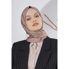 Loryan Scarf Floş Jakar Serisi Leopar Desenli Şal