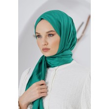 Loryan Scarf Floş Jakar Serisi Ağaç Kabuğu Desenli Şal