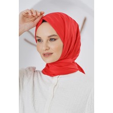 Loryan Scarf Floş Jakar Serisi Ağaç Kabuğu Desenli Şal