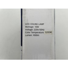 K2 Global KDL-321 Cob Ledli Kare Tavan Lambası 10W 3200K