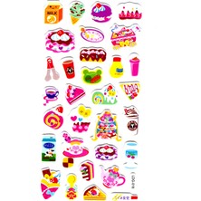 Limmy Sticker Kabartmalı Stiker Defter Planlayıcı Etiket LDG018 17 x 9Cmk ek Pasta