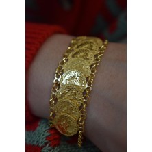 Aydın Kuyumculuk 22AYAR Altın,sıralı Para Bileklik AGBLK226