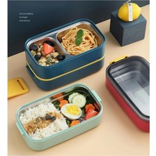 life Bento Iki Katlı Paslanmaz Çelik Kolay Kilit Sefer Tası BL50002 2