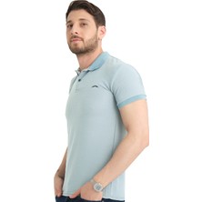 Varetta Erkek Bebek Mavisi Polo Yaka Yazlık Pamuklu Kısa Kollu T Shirt