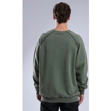 Catch Unisex Basic Oversize Yıkamalı Sweatshirt K-519