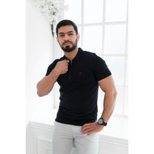 Paul Martin Fermuarlı Polo Yaka %100 Pamuk Regular Fit T-Shirt