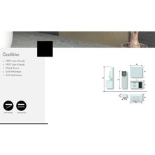 Evros Ipek 80 cm Banyo Dolabı  Boy Dolabı Dahil