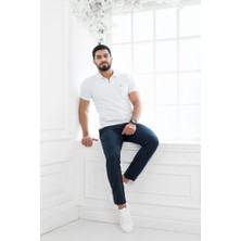 Paul Martin Fermuarlı Polo Yaka %100 Pamuk Regular Fit T-Shirt