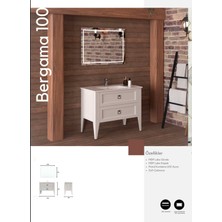 Evros Bergama 100 cm Banyo Dolabı
