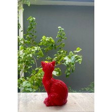 Panega Design Sarıhasırdokulu Kedi Biblo