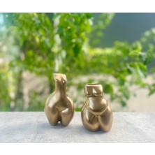 Panega Design Gold Vazo Takım Kadın Silüet