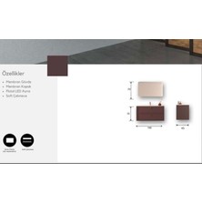 Evros Cherry 100 cm Banyo Dolabı