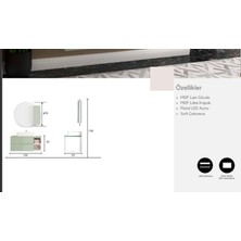 Evros Hilal 100 cm Banyo Dolabı
