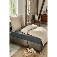Cotenconcept 2 Adet Düz Pamuklu Çift Kişilik 200 x 200 cm Lastikli Penye Çarşaf