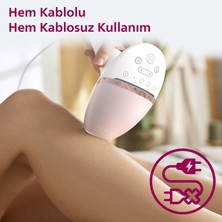 Philips Kablosuz Yüz ve Vücüt 2 Başlık+ Çanta Lazer Epilasyon + Tüy Alma Cihazı + Traş Makinesi + Luciole Lambader