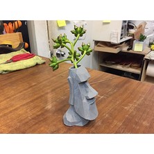 Turansoy Craft Moai Saksı 15 cm