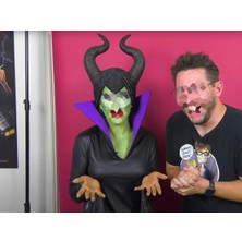 Turansoy Craft Malefiz Boynuzlu Kask Kafalık Maske Maleficent