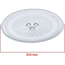 Mikrodalga Cam Tepsi (24,5cm) Altı Tırnaklı