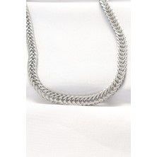Clariss 316L Çelik Silver Renk Balık Sırtı Zincir Kolye