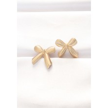 Clariss Pirinç Gold Renk Fiyonk Küpe