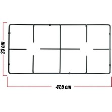 Üst Ocak Gözü Izgara Grubu 47,5 x 23 cm